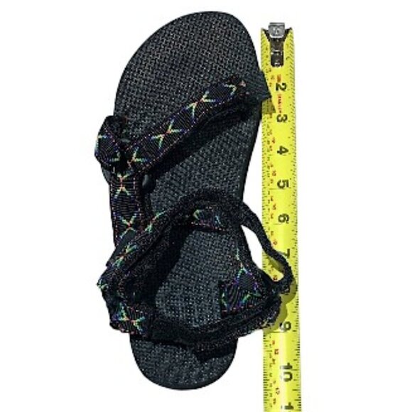 Teva Hurricane Black Diamond Pattern Sandals Water  Size 9.5 Mens 7 - Picture 8 of 11